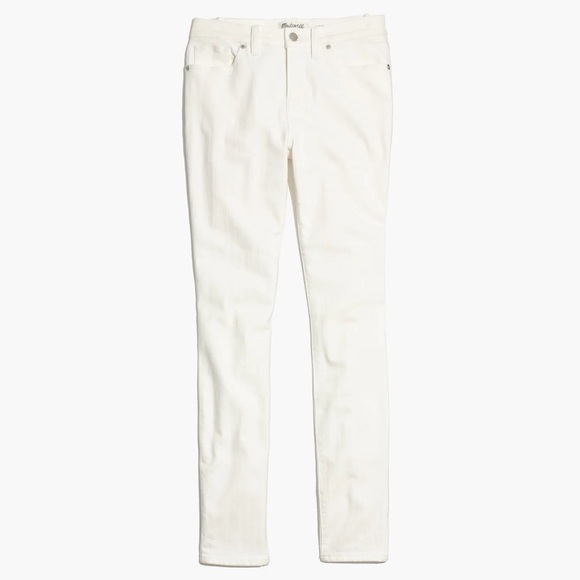 Madewell Pants - Madewell 9" High-Rise Skinny Jeans in Pure White size 29